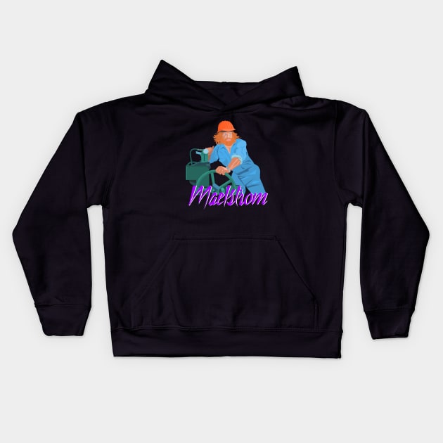 Maelstrom Rain Kids Hoodie by Radical Rad